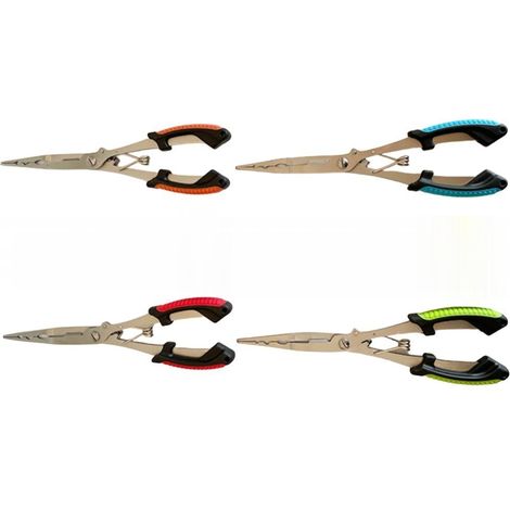 Pinces de pêche, pinces de pêche en métal, pinces pour la pêche en mer, dégorgeoirs, pinces à bec fin, outils multifonctionnels, (Argent, 4 pièces) (1/5)