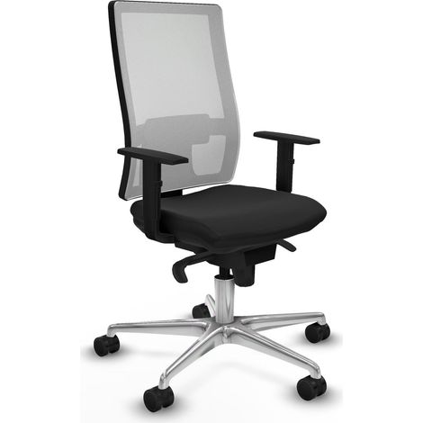 Sedia ergonomica piqueras y crespo Horna bianco mesh pelle