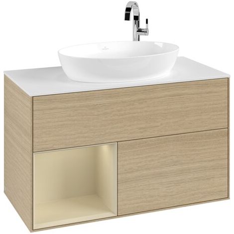 Villeroy & Boch F891HJPC Meuble sous-lavabo Finion F89 (1/3)