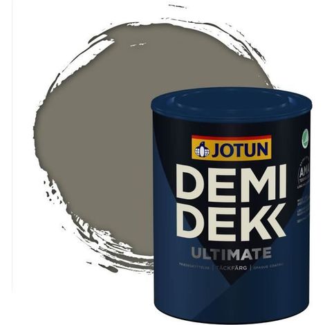 Peinture Bois - DEMI DEKK ULTIMATE - Satinée - RAL 7003 - 0,75L - Gris Mousse (1/2)