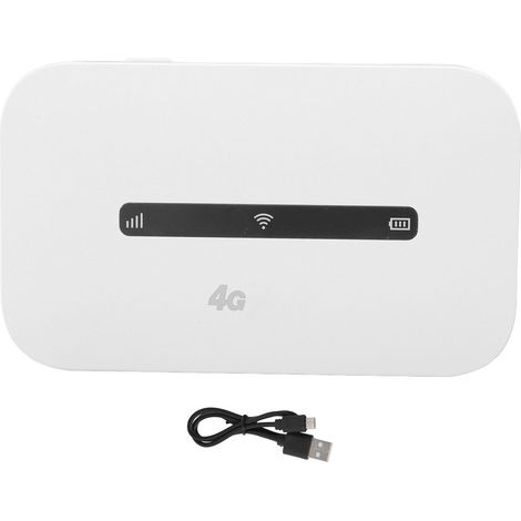 Point d'accès WiFi routeur 4G mobile prend en charge 8 à 10 appareils connectés, emplacement pour carte SIM micro, batterie de 3000 mAh, puce intelligente, routeur sans fil version asiatique (FDD: B1/ (1/5)
