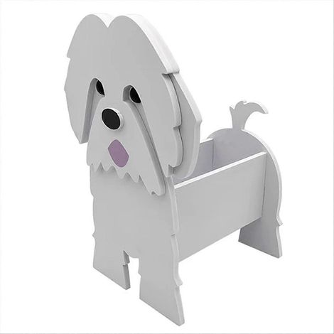 Pot de fleurs en forme de chien de dessin animé, à assembler, C (1/5)