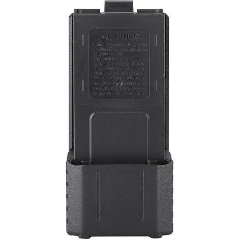 Étui à batterie portable en plastique long et noir pour BAOFENG UV-5R, UV-5RB, UV-5RE, UV-5Re (1/5)