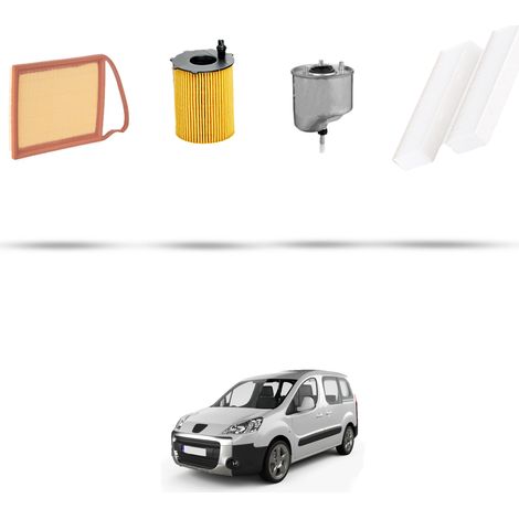 Kit tagliando 4 filtri compatibile con Peugeot Partner II 1.6 HDI 84kw dal 2013 (1/5)