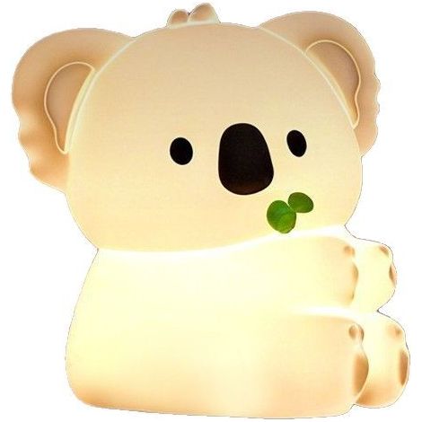 Veilleuse pour enfants, jolie lampe koala en silicone souple à intensité variable, lampe de chevet pour bébé, tout-petit et adulte (koala)