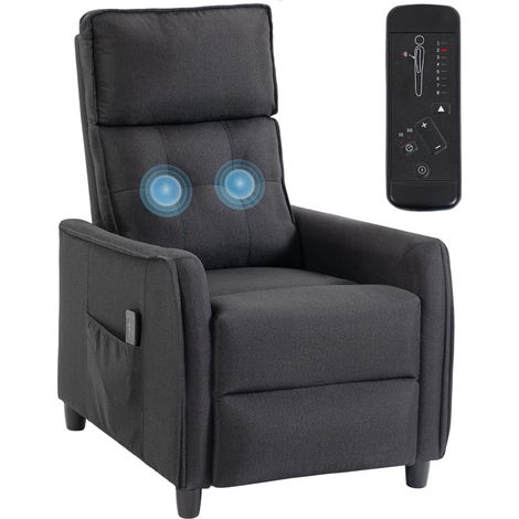 Beyamis Chaise de massage inclinable manuelle 160° Gris foncé (1/5)