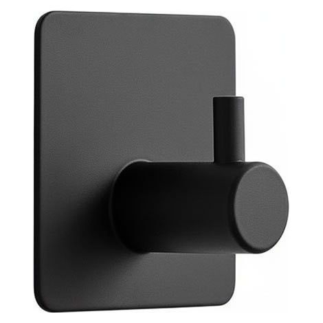 (6 Stück Häkelklebewandbild Noir – Porte Serviette Salle de Bain Imperméable, Portemanteau Autocollant Acier Inox, Accroche Pour Torchon de Cuisine (1/5)