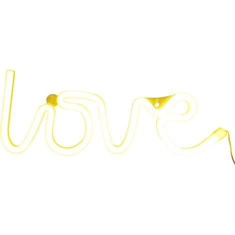 Enseigne lumineuse néon « Love », néon LED pour articles de fête, accessoire de décoration pour chambre de fille, décoration de table, cadeaux pour enfants (rose « Love ») (1/5)
