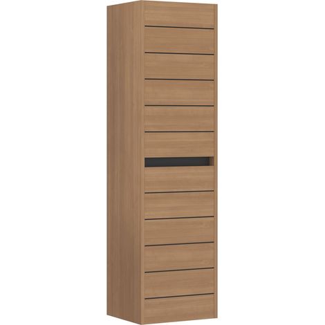 Mobile da bagno "Ricato 40" - 42 x 27 x 138 cm - Noce (1/5)