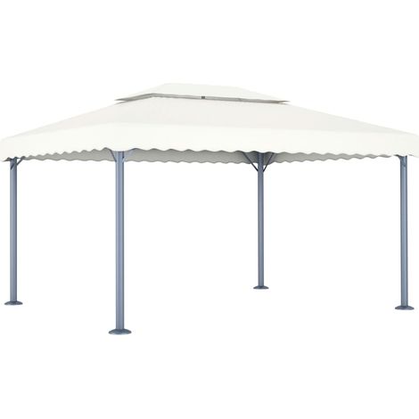 Pavillon 400 x 300 cm Creme Aluminium