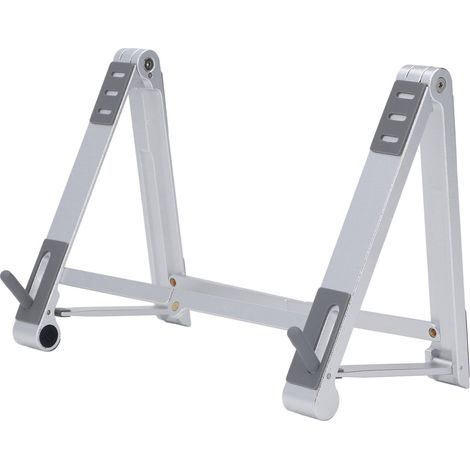 Support d'ordinateur portable pliable réglable en hauteur, support ergonomique anti-dérapant pour téléphone, tablette et PC portable argenté (1/5)