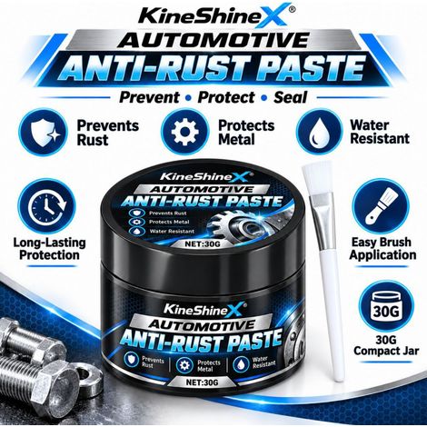KineShineX Kfz-Metall-Rostschutzcreme 30 g – Korrosionsschutzcreme für Autoschrauben, Zahnräder und Beschläge (1/5)