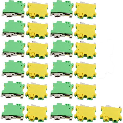 25 pièces 46x42x8mm 6mm2 24-6AWG bloc de câbles universel vert (130ca9e655b15efb09878cc57b2cbb1d) (1/2)