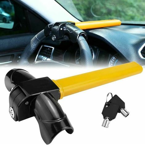 Blocco antifurto per volante auto, che garantisce la sicurezza e il bloccaggio del volante, universale e facile da usare.