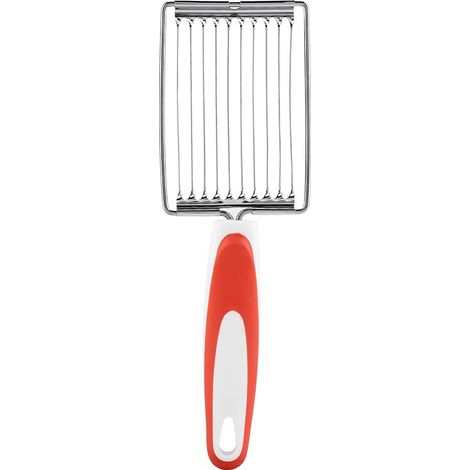 Coupe-viande en Acier Inoxydable pour Tranches D'œufs Bouillis, Viandes, Fromages et Pommes de Terre Trancheuse Jambon Fruits Tomate Fromage Cuisine Outil de Coupe D'aliments Mous Cutter,(orange).