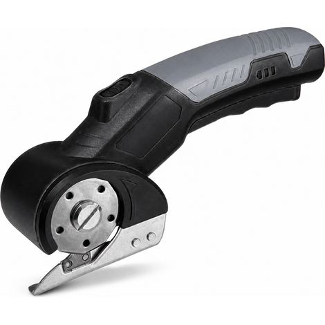 Rechargeable Electric Scissors for Fabric Leather Curtain Grey Black (1/5)