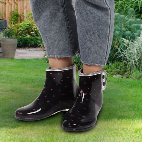 Wasserdichte, rutschfeste und bequeme Damen-Regenstiefel und Gartenschuhe (39) (1/5)