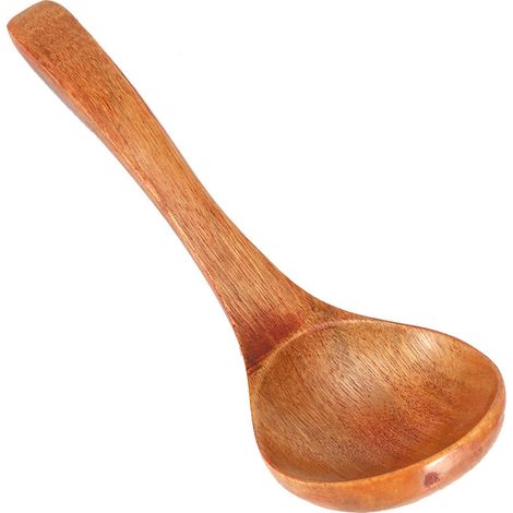 Schöpfkelle aus Naturholz mit langem Griff, Küchenhelfer (01) (1/5)