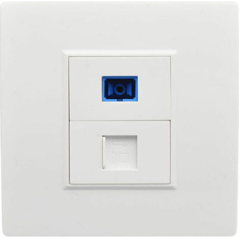 SC Fiber Optic Interface, Wall Socket, RJ45 Network Jack Panel, Connecto1 Type (1/5)