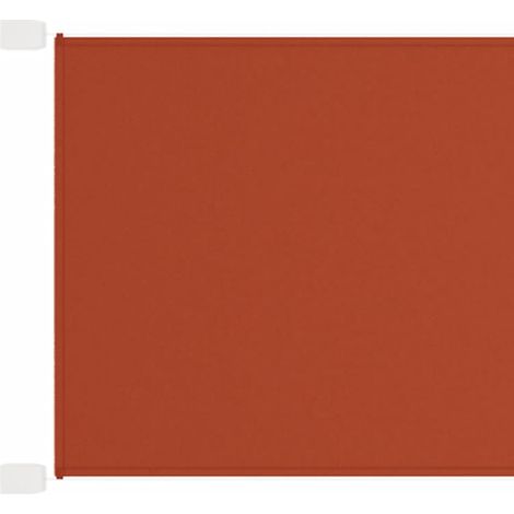 Auvent vertical terre cuite 60x1000 cm tissu oxford (1/5)