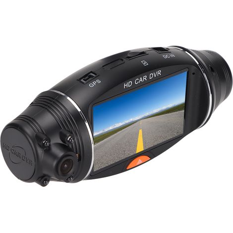 Caméra embarquée HD R310 à double objectif avec vision nocturne, grand angle de 130° et GPS pour voiture et taxi