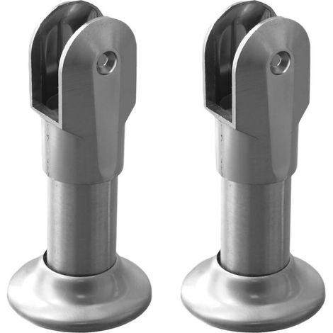 Support de séparation WC en acier inoxydable pour urinoir mural et pieds de toilettes - Pieds antidérapants anti-rayures avec charge élevée (1/5)