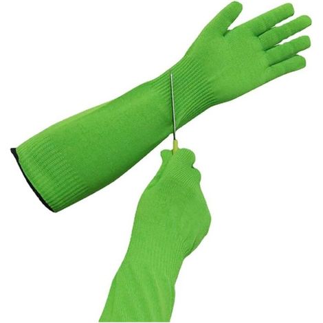 vert,Gants de jardinage à manches longues – Gants de protection résistants aux coupures et aux épines et durables, gants de jardinage à bras étendu (1/4)