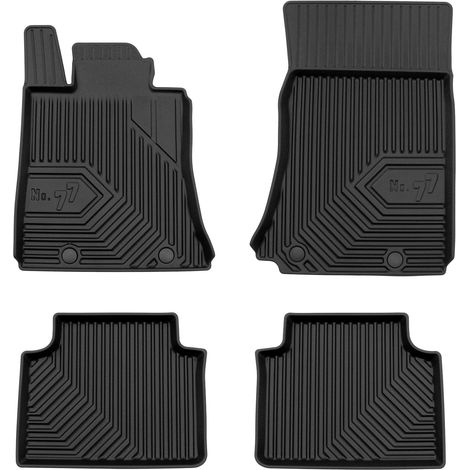 Tapis de Sol de Voiture No.77 pour Alfa Romeo Giulia 2015-2025 RWD TPE Noir 4Pcs (1/5)