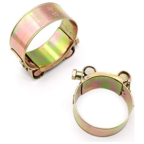 2 pièces colliers de serrage en acier inoxydable, 52-55mm Réglable Colliers de Serrage pour tuyaux haute pression, tuyaux solaires, tuyaux de piscine, tuyaux de mise à la terre Attache de tuyau