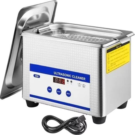 Limpiador ultrasónico, capacidad de 800 ml, potencia de 35 W, frecuencia de 40 kHz, tamaño compacto, pantalla LED. (1/5)