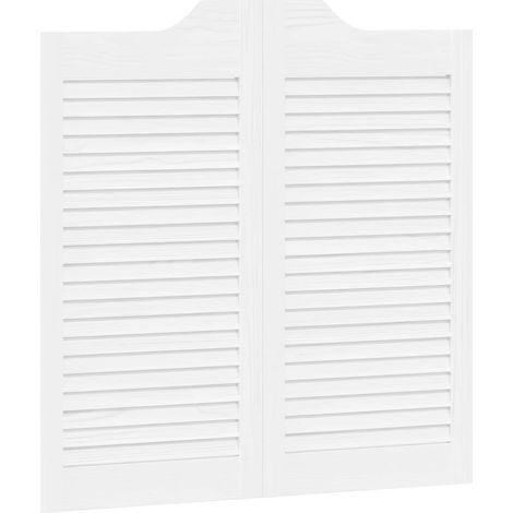 Puertas batientes Blanco 80 x 40 cm Madera de Pino Maciza vidaXL