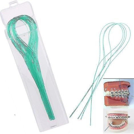 50 enfile-fils dentaires, porte-dents pour appareils orthodontiques et bridges (1/3)