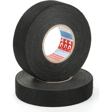 Hitzebeständiges Textilklebeband für Kfz-Kabelbäume, elektrisches Hitzeschutzband, 1 Stück (Länge: 15 m, Breite: 25 mm)