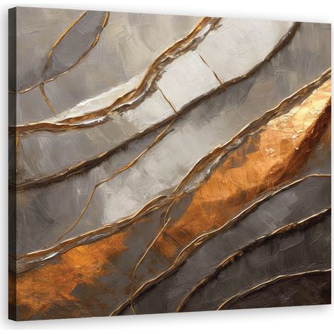 Tableau déco Texture Abstraction Pierre 40x40 (1/5)