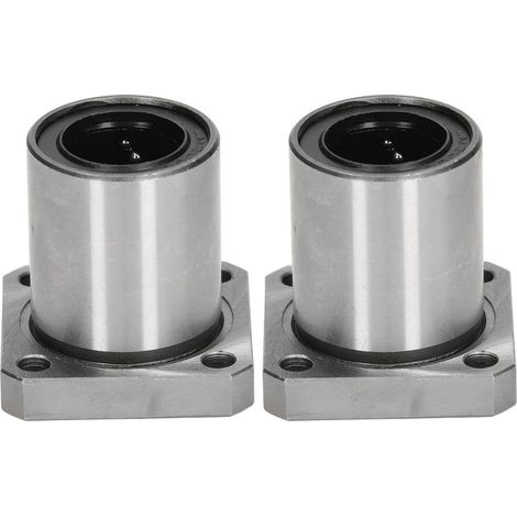 2 roulements linéaires LMK20UU – Bride carrée, alésage 20mm, OD 42mm (1/5)