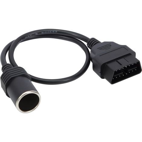 Câble d'alimentation OBD2 16 Broches vers Prise Allume-Cigare Femelle 18 AWG (1/5)