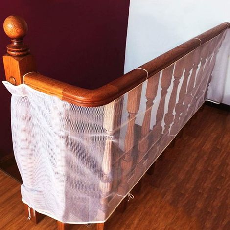W-1583 Rete di sicurezza per balcone da 3 metri per neonati e bambini, rete di sicurezza per balcone e scale da 300  80 cm, resistente, impermeabile e regolabile