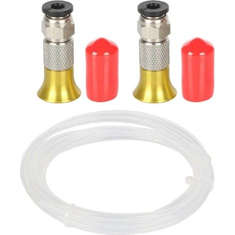 Boîtier de séchage de filament pour imprimante 3D avec connecteur pneumatique droit PC4-M6, tube PTFE 2,5 x 4 mm et raccord d'alimentation M6. (1/5)