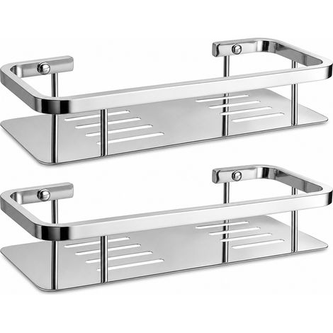 Dusch-Wandregal aus Edelstahl 304 2er-Set (1/5)