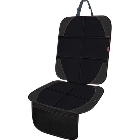 1 Lot de Protections de siège de Voiture pour Enfants, en Cuir imperméable, avec Fond antidérapant, Grandes Poches en Filet, en Cuir et Tissu, pour SUV, berline, Coffre (1/3)