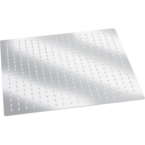Cabezal de ducha de lluvia cuadrado ultrafino de acero inoxidable de 16 pulgadas, cromado, estilo moderno para el hogar (1/5)