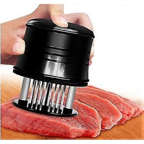 Fleischzartmacher mit 56 ultrascharfen Edelstahlklingen für zartes Fleisch, Schweinefleisch, Hähnchen