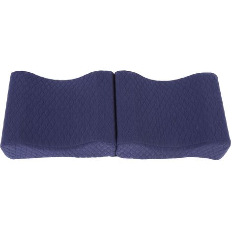 Oreiller de genou en mousse à mémoire de forme pour les personnes dormant sur le côté, coussin surélevé ergonomique et doux, oreiller incurvé entre les jambes (1/5)