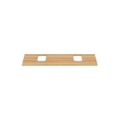 IS WT-Platte i.life B 2 Ausschnitte r/l f.2 Wand-WT 1202x507x18mm Eiche Natur (1/2)