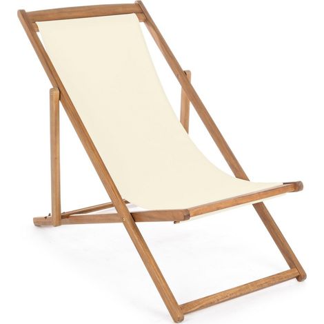 Sedia a Sdraio in Legno di Acacia Natural (1/4)
