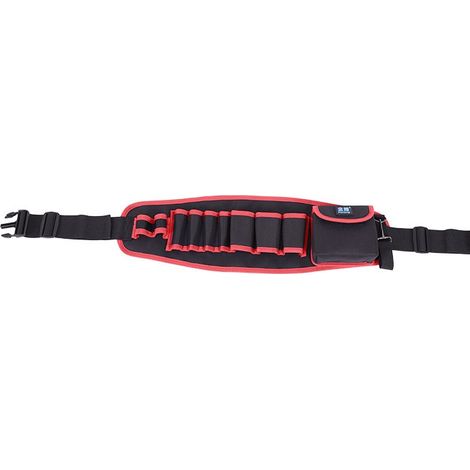 Kaelt - Sac à outils réglable Sangle d'outil de matériel de réparation portative légère et réglable pour les électriciens bricoleurs. 1 sac de ceinture à outils rouge (1/3)