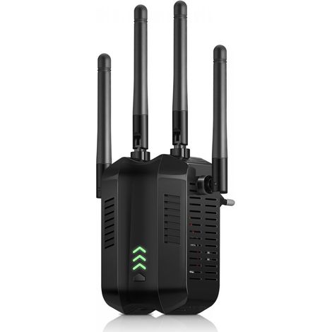 Répéteur/amplificateur de signal WiFi 1200 Mbps avec prise britannique (1/5)