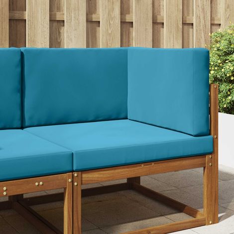 Sofakissen für draußen 3 pcs Königsblau Polyester