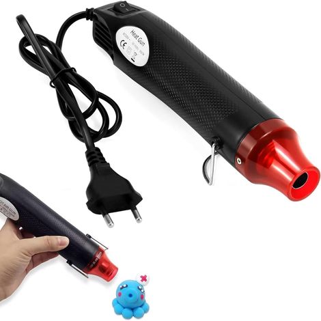 Mini Décapeur Thermique,Pistolet Thermique,220 V 300 W,Pistolet à Air Chaud Portatif,Convient pour les Projets de Bricolage,le Gainage Thermorétractable,le Gaufrage et le Séchage de la Peinture (1/5)