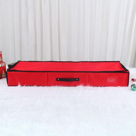 Sac de Rangement pour Noël 101×36×14cm, Housse Rouge pour Petit Sapin Artificiel, Décorations Noel et Papier Cadeau (1/5)